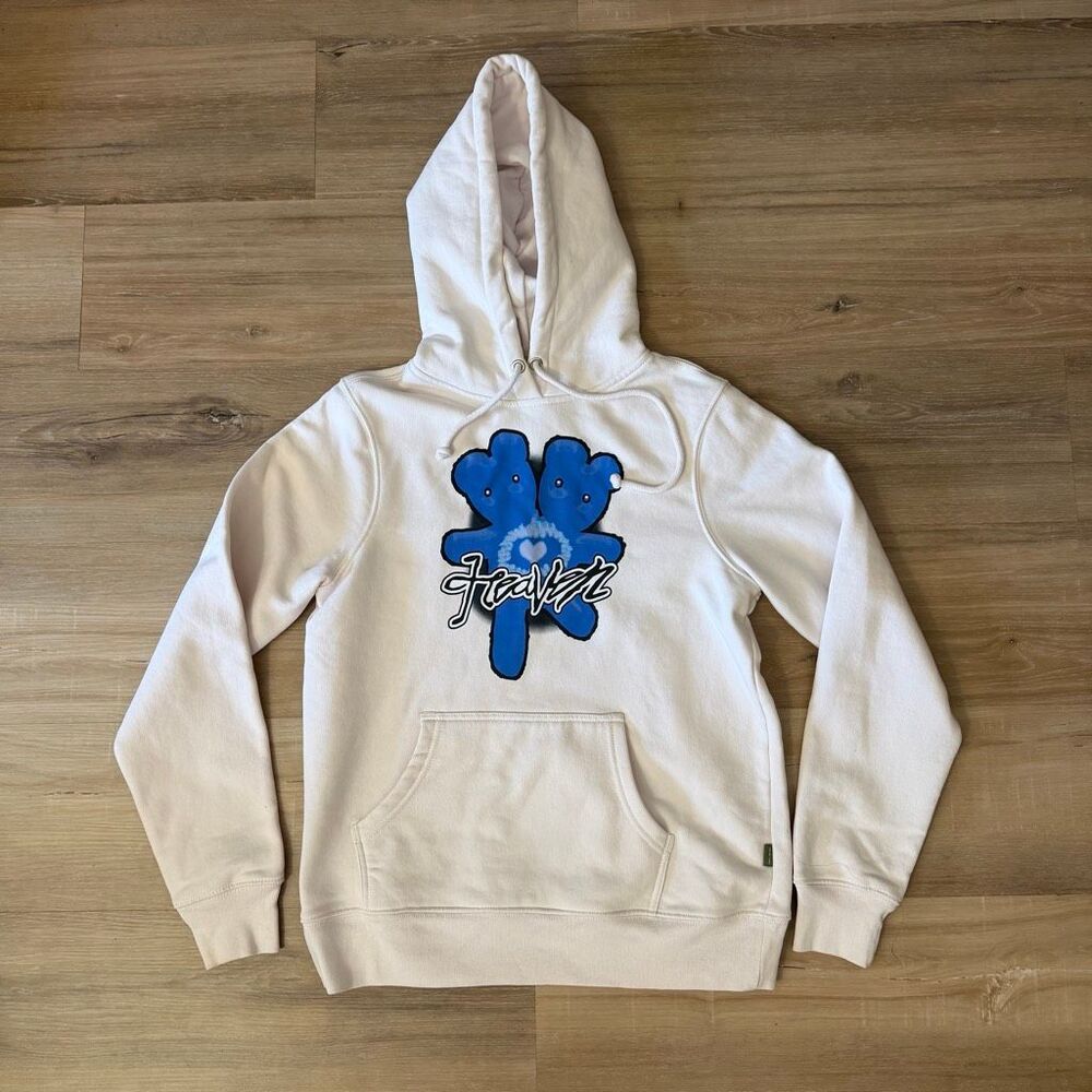 Heaven Marc Jacobs Two Headed Bear Off White Hoodie Sz XS Indie Sleaze Y2K Alt